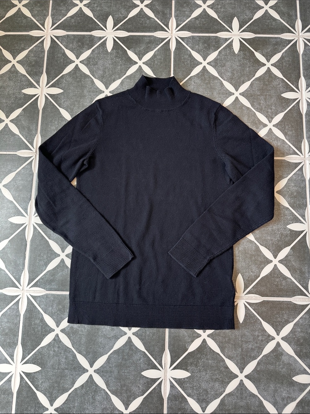 Amazon Essentials Black Mock Neck Sweater